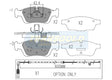 Brake Pads Front Fits BMW 316, 318, 320, 323, 328 '98 On TG1414N - Transgold | Universal Auto Spares