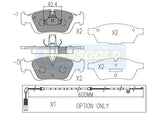 Brake Pads Front Fits BMW 316, 318, 320, 323, 328 '98 On TG1414N - Transgold | Universal Auto Spares