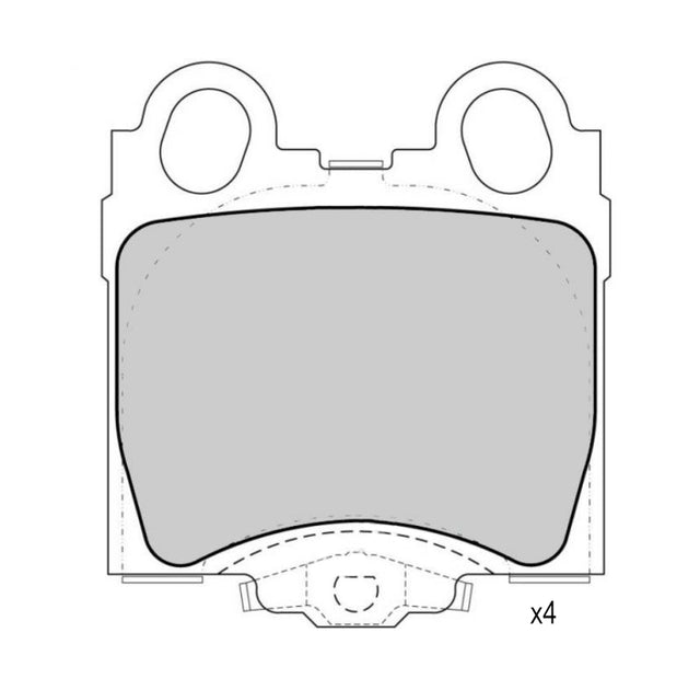 Brake Pads Rear Fits Lexus Gs300 1993 - On, Gs400 1998 On TG1416N - Transgold | Universal Auto Spares