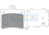 Brake Pads Rear Fits Mercedes C-Class 93 On TG1418N - Transgold | Universal Auto Spares