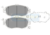 Brake Pads Front Fits Lexus Ls400 1993 On TG1419N - Transgold | Universal Auto Spares