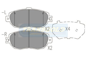 Brake Pads Front Fits Lexus Ls400 1993 On TG1419N - Transgold | Universal Auto Spares
