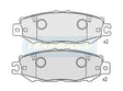 Brake Pads Rear Fits Lexus Ls400 1993 On TG1420N - Transgold | Universal Auto Spares