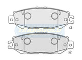 Brake Pads Rear Fits Lexus Ls400 1993 On TG1420N - Transgold | Universal Auto Spares