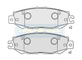 Brake Pads Rear Fits Lexus Ls400 1993 On TG1420N - Transgold | Universal Auto Spares