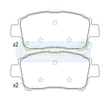 Brake Pads Front Fits T/Celica Gt1.8 (USA) 2000 On,T/Ascent Zze122R1.8 Dec01,T, Prius4 Dsedan1.5 TG1422N - Transgold | Universal Auto Spares