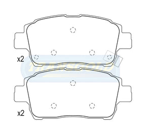 Brake Pads Front Fits T/Celica Gt1.8 (USA) 2000 On,T/Ascent Zze122R1.8 Dec01,T, Prius4 Dsedan1.5 TG1422N - Transgold | Universal Auto Spares