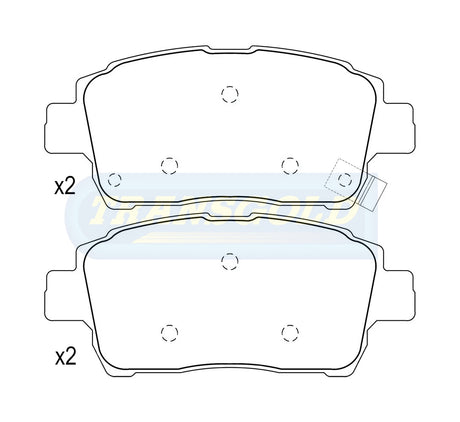 Brake Pads Front Fits T/Celica Gt1.8 (USA) 2000 On,T/Ascent Zze122R1.8 Dec01,T, Prius4 Dsedan1.5 TG1422N - Transgold | Universal Auto Spares