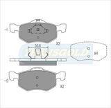 Brake Pads Front Fits Mazda Tribute, Ford Escape 4WD Wagon 3.0 Feb 2001 On TG1426N - Transgold | Universal Auto Spares