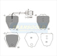 Brake Pads Front Fits Audi S4,A8,A6,100 TG1443N - Transgold | Universal Auto Spares