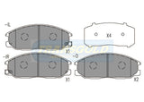 Brake Pads Front Fits Kia Sorrento, Hyundai Santa Fe, Trajet, Grandeur Xg '00 On TG1450N - Transgold | Universal Auto Spares