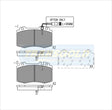 Brake Pads Front Fits Mercedes Cl500.Ml55,S430,S500,Sl500 '99 0n, Ml430,Ml500 '02 On TG1453N - Transgold | Universal Auto Spares