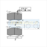 Brake Pads Front Fits Mercedes Cl500.Ml55,S430,S500,Sl500 '99 0n, Ml430,Ml500 '02 On TG1453N - Transgold | Universal Auto Spares