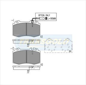Brake Pads Front Fits Mercedes Cl500.Ml55,S430,S500,Sl500 '99 0n, Ml430,Ml500 '02 On TG1453N - Transgold | Universal Auto Spares