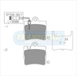 Brake Pads Rear Fits Mercedes Cl500,Ml55, S430,S500 '99 On, Ml430,Ml500 2002 On TG1458N - Transgold | Universal Auto Spares