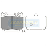 Brake Pads Rear Fits Mercedes Benz Ml, M Class 2000-05 TG1461N - Transgold | Universal Auto Spares