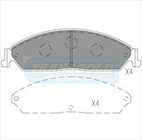 Brake Pads Front Fits Ba Ford Falcon TG1473G - Transgold | Universal Auto Spares