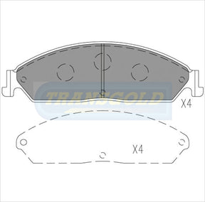 Brake Pads Front Fits Ba Ford Falcon TG1473G - Transgold | Universal Auto Spares