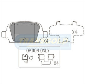 Brake Pads Front Fits Ford Mondeo, Jaguar X Type TG1479N - Transgold | Universal Auto Spares