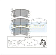 Brake Pads Front Fits Mazda 6 Gy Wagon 02-05 2.3 TG1484N - Transgold | Universal Auto Spares