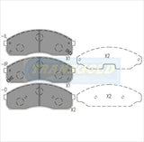Brake Pads Front Fits Kia Carnival 2000 On, Kia Pregio 1999-2006 DB1489 TG1489N - Transgold | Universal Auto Spares