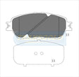 Brake Pads Front Fits Lexus Es300 Sedan 2002 On TG1490N - Transgold | Universal Auto Spares