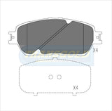 Brake Pads Front Fits Lexus Es300 Sedan 2002 On TG1490N - Transgold | Universal Auto Spares