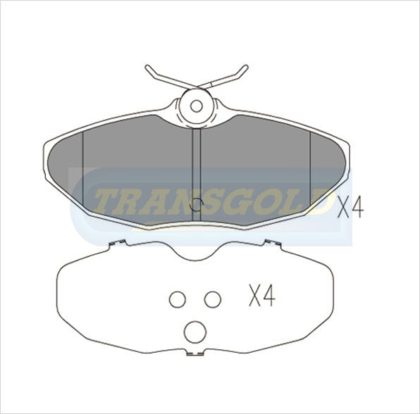 Brake Pads Rear Fits Jaguar S Type 02 TG1514N - Transgold | Universal Auto Spares