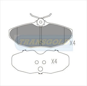 Brake Pads Rear Fits Jaguar S Type 02 TG1514N - Transgold | Universal Auto Spares