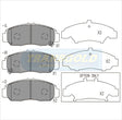 Brake Pads Front Fits Honda Accord V6 2003 On Front, Jazz 2002 On TG1515N - Transgold | Universal Auto Spares