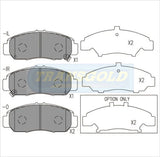 Brake Pads Front Fits Honda Accord V6 2003 On Front, Jazz 2002 On TG1515N - Transgold | Universal Auto Spares