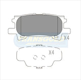 Brake Pads Rear Fits Lexus Rx330 Apr03 Wagon TG1518N - Transgold | Universal Auto Spares