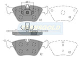 Brake Pads Front Fits BMW 3 Series, 5 Series E46/E60 TG1522N - Transgold | Universal Auto Spares