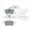 Brake Pads Rear Fits Mercedes W211 E-Class 2002-On, Sl500 99-Current TG1657N - Transgold | Universal Auto Spares