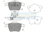 Brake Pads Rear Fits Volvo Xc90 07/03-on 2.5L T/wag/ 2.4,3.0L T6 4.4L V8 4D Wagon TG1659N - Transgold | Universal Auto Spares