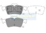 Brake Pads Rear Fits Mazda 3 2004-On TG1665N - Transgold | Universal Auto Spares