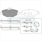 Brake Pads Front Fits Mercedes E-Class E320 02-05 TG1667N - Transgold | Universal Auto Spares