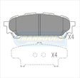 Brake Pads Rear Fits Subaru Impreza Dec02 Wrx 2.0L TG1672N - Transgold | Universal Auto Spares
