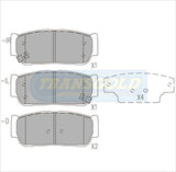 Brake Pads Rear Fits Kia Sorrento 03-on 3.5L TG1673N - Transgold | Universal Auto Spares