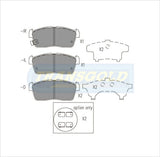Brake Pads Front Fits Suzuki Ignis 00-05, Holden Cruze 02-04 1.5L TG1674N - Transgold | Universal Auto Spares