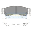 Brake Pads Rear Fits Ford FG Falcon, BF XR, Territory TG1675N - Transgold | Universal Auto Spares