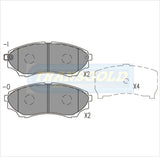 Brake Pads Fits Ford Courier, Mazda Bravo TG1681N - Transgold | Universal Auto Spares