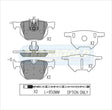 Brake Pads Rear Fits Bmw 5 Series 525I Sedan 2.5(E60) 12/03-on / 530I(E60) 10/03-on TG1694N - Transgold | Universal Auto Spares