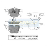 Brake Pads Rear Fits Bmw 5 Series 525I Sedan 2.5(E60) 12/03-on / 530I(E60) 10/03-on TG1694N - Transgold | Universal Auto Spares