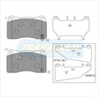 Brake Pads Front Fits Volvo S60 02-on 2.5L,S70R 04-on 2.4L Sedan,V70 09/00-05/05 2.4se 5D Wagon TG1695N - Transgold | Universal Auto Spares