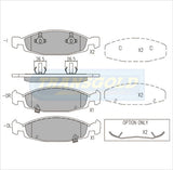 Brake Pads Front Fits Jeep Cherokee 2000 On TG1715N - Transgold | Universal Auto Spares