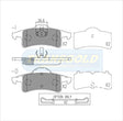 Brake Pads Rear Fits Jeep Cherokee 2000-2002 TG1717N - Transgold | Universal Auto Spares