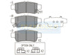 Brake Pads Rear Fits Honda Odyssey 2005-On DB1721 TG1721 - Transgold | Universal Auto Spares