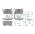 Brake Pads Rear Fits Honda CRV 2005-07 TG1728N - Transgold | Universal Auto Spares