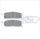 Brake Pads Rear Fits Mazda Mpv 2004-On DB1729 TG1729N - Transgold | Universal Auto Spares